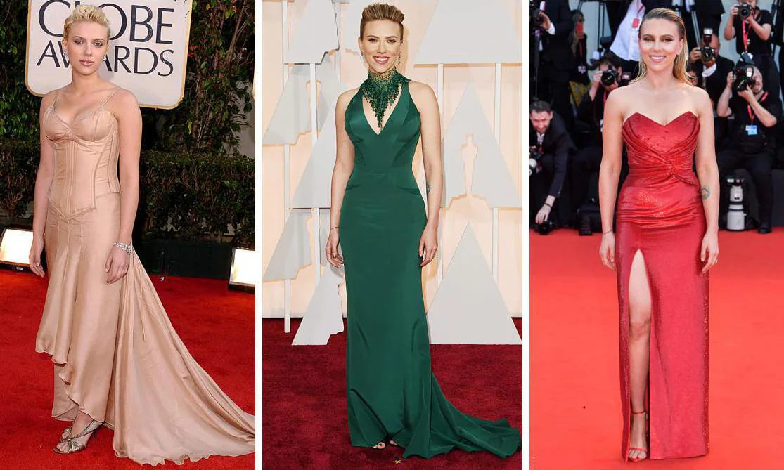 Actress Scarlett Johansson Dresses Up For The Red Carpet